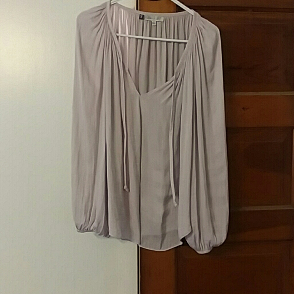 Lavender Peasant Top